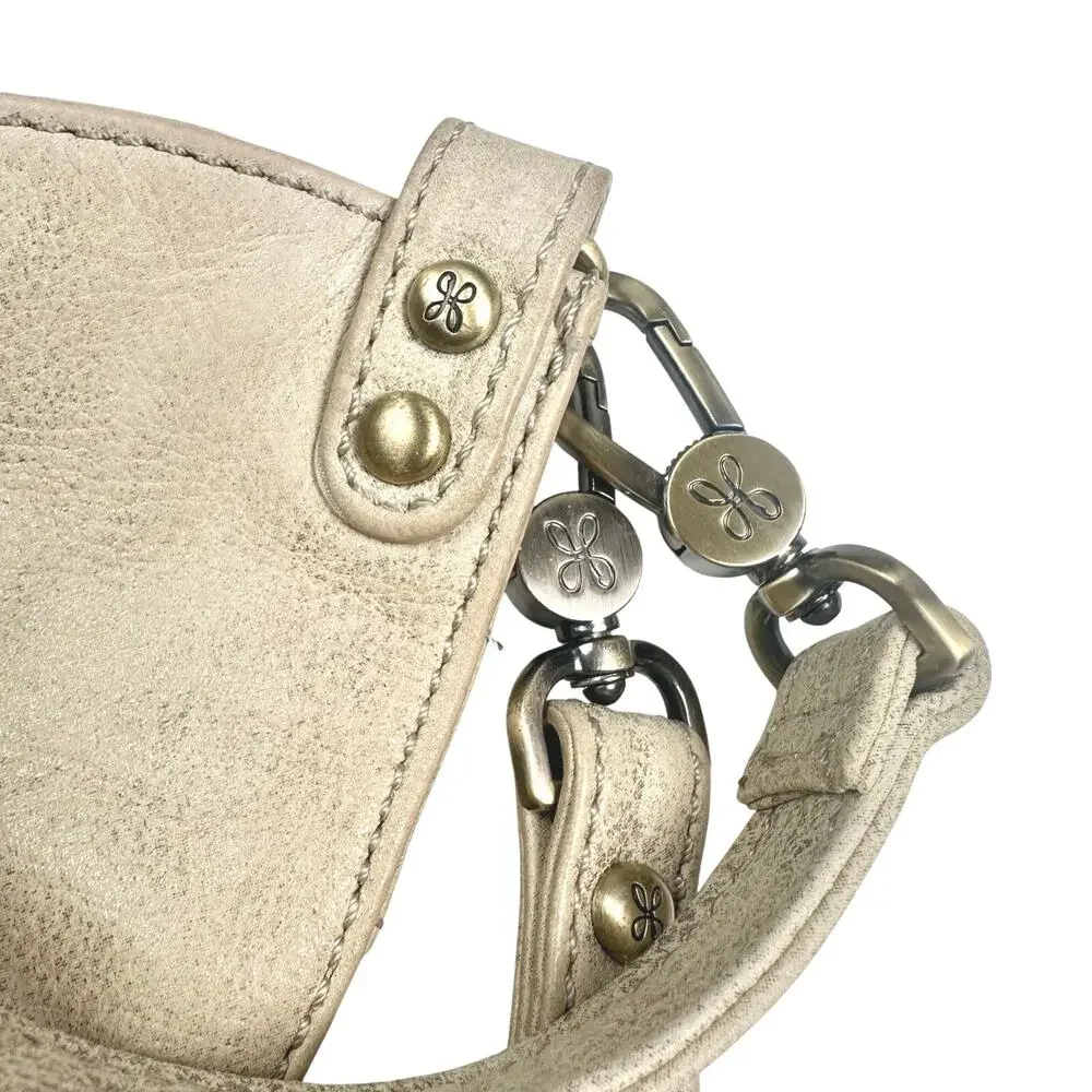 Hobo | Women | Pier Convertible Pearled Silver Leather Crossbody Shoulder Bag